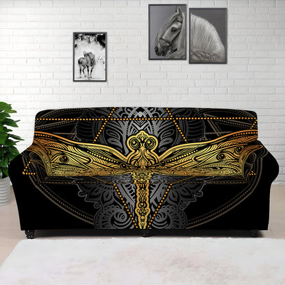 Boho Spiritual Dragonfly Print Sofa Cover