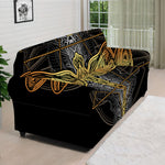 Boho Spiritual Dragonfly Print Sofa Cover