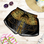 Boho Spiritual Dragonfly Print Women's Shorts