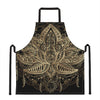 Boho Spiritual Lotus Print Apron