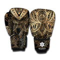 Boho Spiritual Lotus Print Boxing Gloves