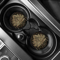 Boho Spiritual Lotus Print Car Coasters
