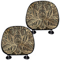 Boho Spiritual Lotus Print Car Headrest Covers