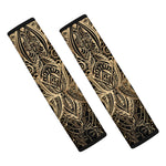 Boho Spiritual Lotus Print Car Seat Belt Covers