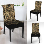 Boho Spiritual Lotus Print Dining Chair Slipcover