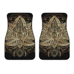 Boho Spiritual Lotus Print Front Car Floor Mats