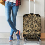 Boho Spiritual Lotus Print Luggage Cover