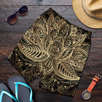 Boho Spiritual Lotus Print Men's Shorts