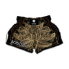 Boho Spiritual Lotus Print Muay Thai Boxing Shorts