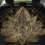Boho Spiritual Lotus Print Pet Car Back Seat Cover