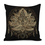 Boho Spiritual Lotus Print Pillow Cover