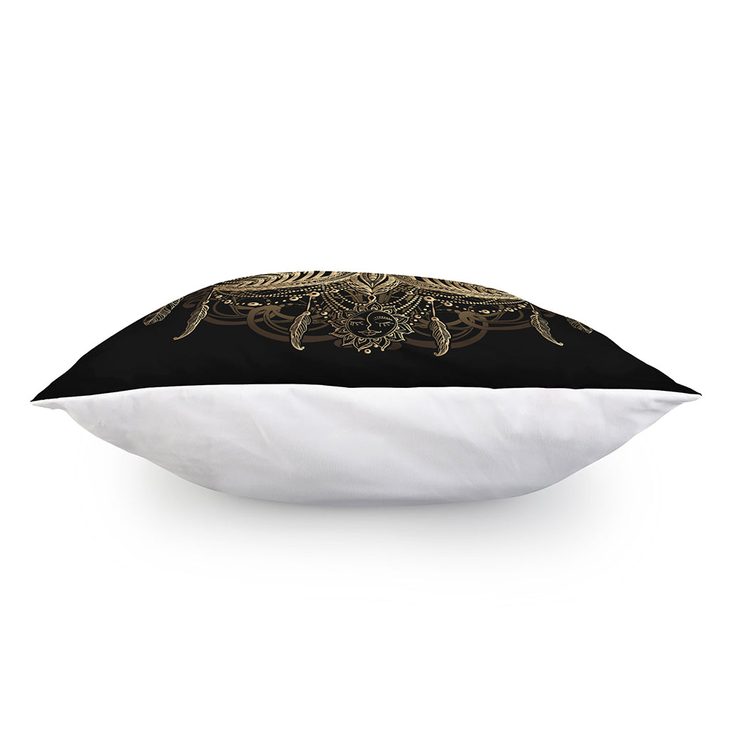 Boho Spiritual Lotus Print Pillow Cover