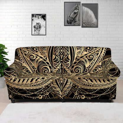 Boho Spiritual Lotus Print Sofa Cover