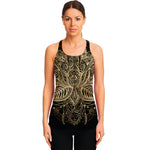 Boho Spiritual Lotus Print Women's Racerback Tank Top