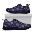 Boho Sun And Moon Pattern Print Black Running Shoes