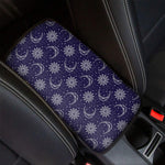 Boho Sun And Moon Pattern Print Car Center Console Cover