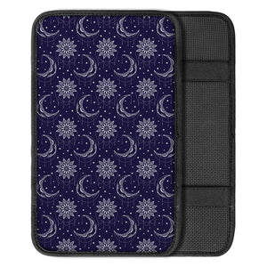 Boho Sun And Moon Pattern Print Car Center Console Cover