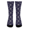 Boho Sun And Moon Pattern Print Crew Socks