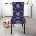 Boho Sun And Moon Pattern Print Dining Chair Slipcover