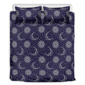 Boho Sun And Moon Pattern Print Duvet Cover Bedding Set
