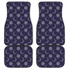 Boho Sun And Moon Pattern Print Front and Back Car Floor Mats