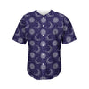 Boho Sun And Moon Pattern Print Men's Baseball Jersey