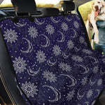 Boho Sun And Moon Pattern Print Pet Car Back Seat Cover