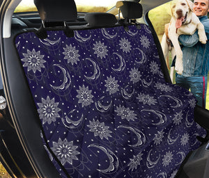 Boho Sun And Moon Pattern Print Pet Car Back Seat Cover