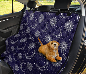 Boho Sun And Moon Pattern Print Pet Car Back Seat Cover