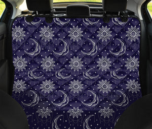 Boho Sun And Moon Pattern Print Pet Car Back Seat Cover