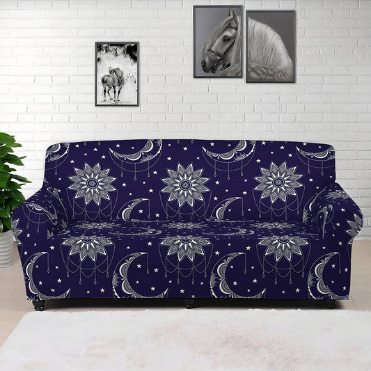 Boho Sun And Moon Pattern Print Sofa Cover