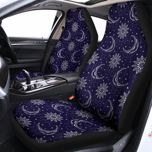 Boho Sun And Moon Pattern Print Universal Fit Car Seat Covers