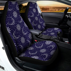 Boho Sun And Moon Pattern Print Universal Fit Car Seat Covers