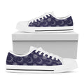 Boho Sun And Moon Pattern Print White Low Top Sneakers