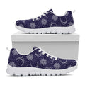 Boho Sun And Moon Pattern Print White Running Shoes