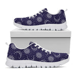 Boho Sun And Moon Pattern Print White Sneakers