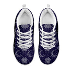 Boho Sun And Moon Pattern Print White Sneakers