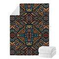 Boho Tribal Aztec Pattern Print Blanket