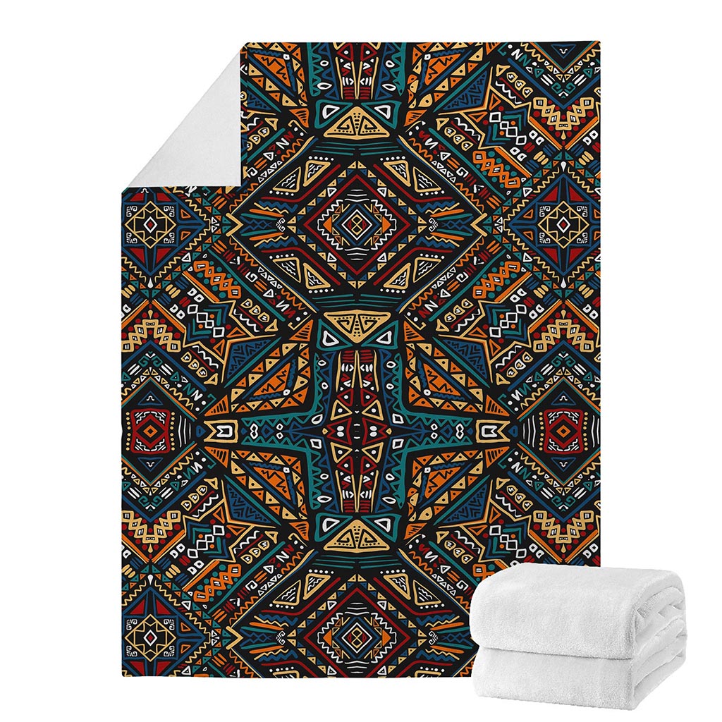 Boho Tribal Aztec Pattern Print Blanket