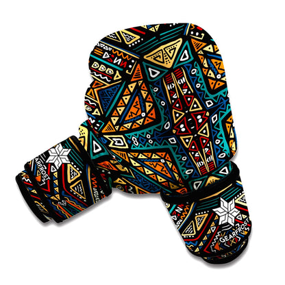 Boho Tribal Aztec Pattern Print Boxing Gloves