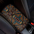 Boho Tribal Aztec Pattern Print Car Center Console Cover