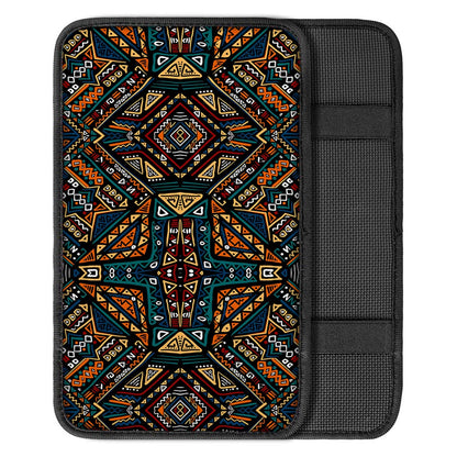 Boho Tribal Aztec Pattern Print Car Center Console Cover