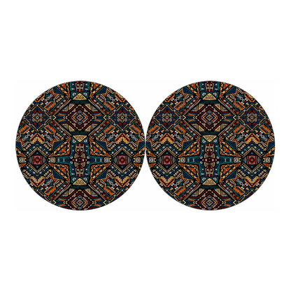 Boho Tribal Aztec Pattern Print Car Coasters