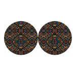 Boho Tribal Aztec Pattern Print Car Coasters
