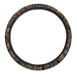 Boho Tribal Aztec Pattern Print Car Steering Wheel Cover