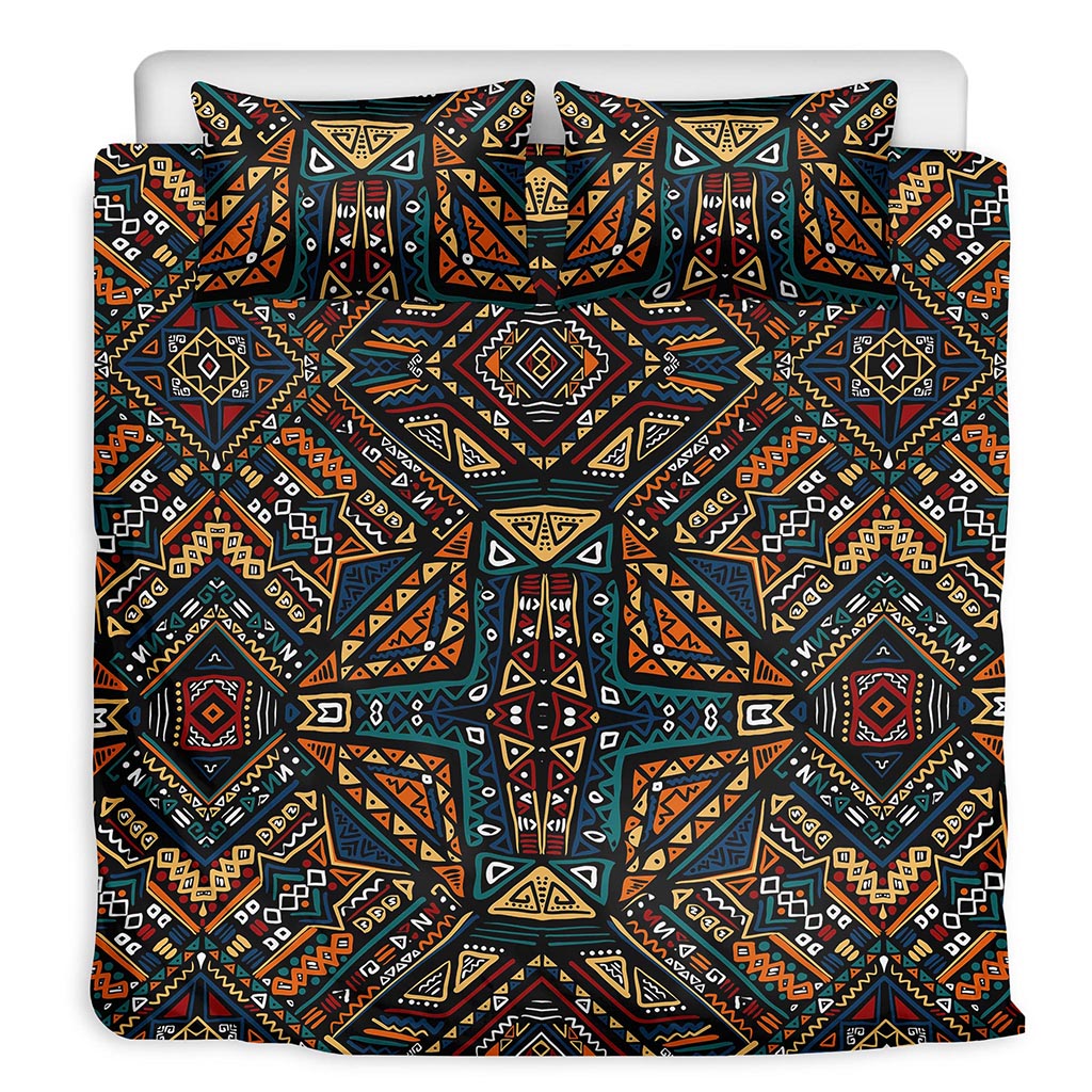 Boho Tribal Aztec Pattern Print Duvet Cover Bedding Set