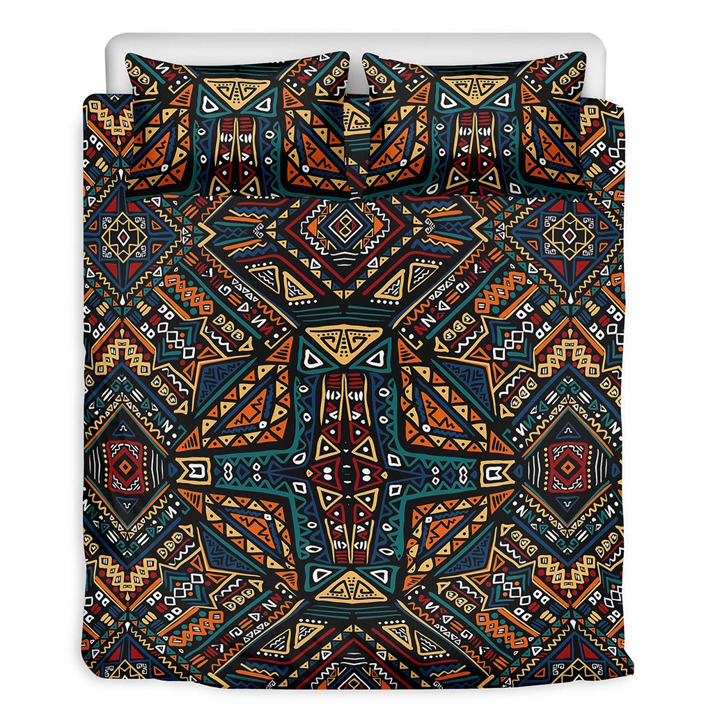 Boho Tribal Aztec Pattern Print Duvet Cover Bedding Set