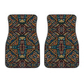 Boho Tribal Aztec Pattern Print Front Car Floor Mats