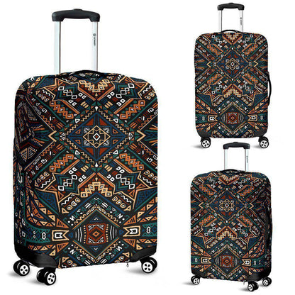 Boho Tribal Aztec Pattern Print Luggage Cover GearFrost
