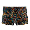 Boho Tribal Aztec Pattern Print Men's Boxer Briefs